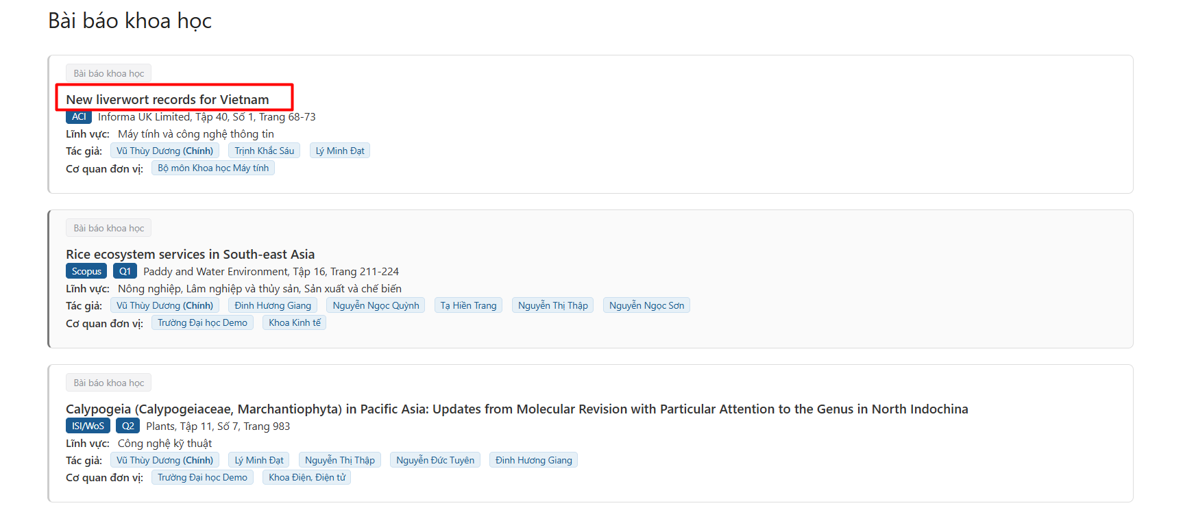 Dành cho người xem