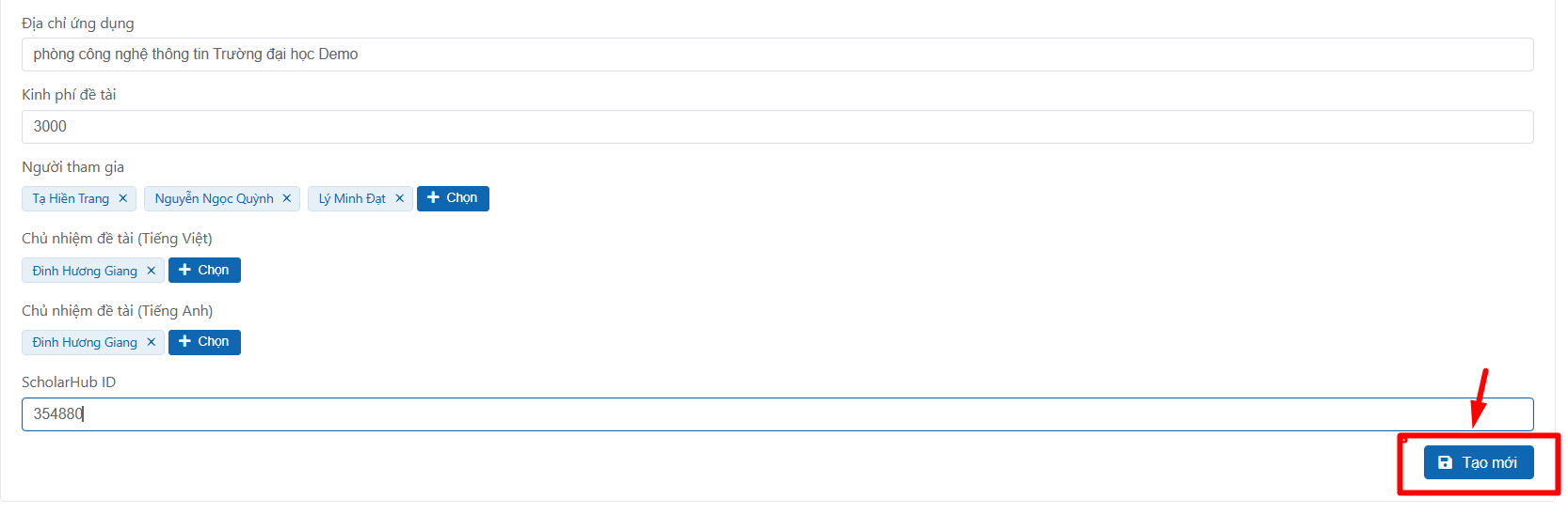 Thêm công bố khoa học