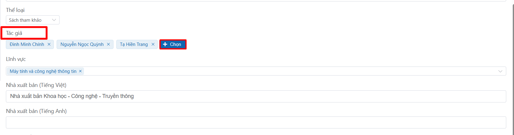 Thêm công bố khoa học