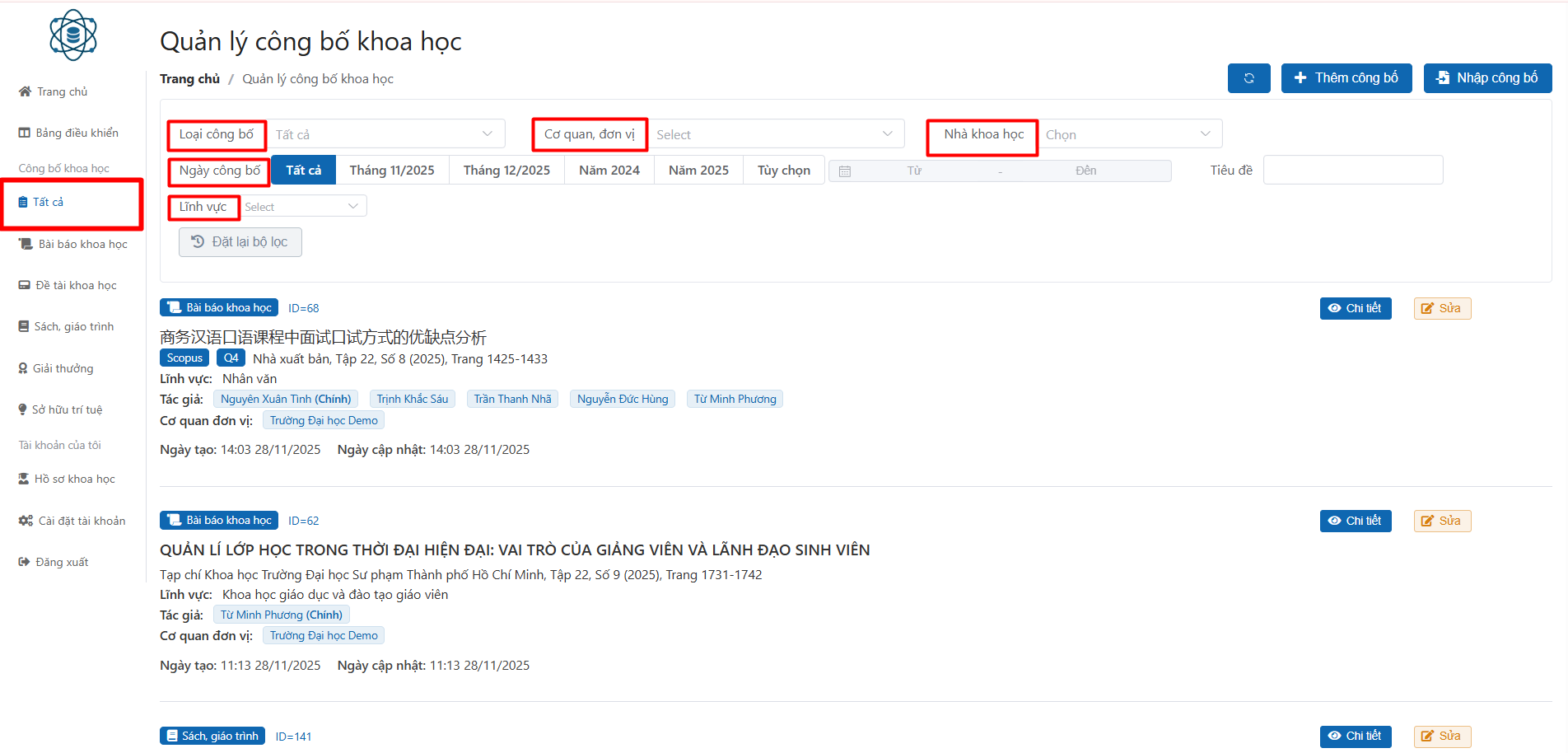 Công bố khoa học